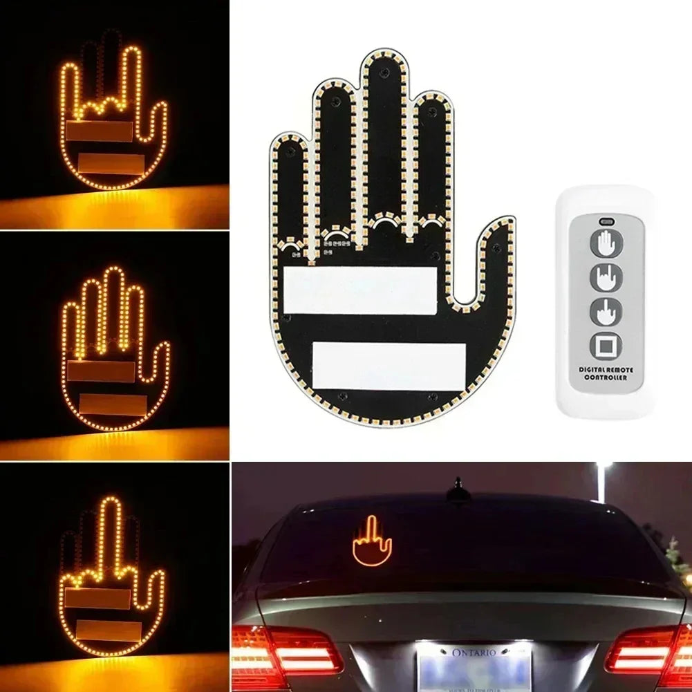 Funny Hand Gesture LED Light with Remote Control